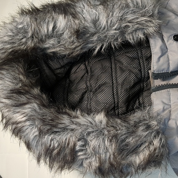 Point Zero 55 Series Canadian Collection Faux Fur Hooded Jacket Men's XS Lt Grey - Picture 14 of 16